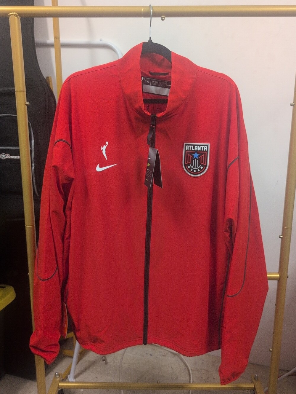 Red Women's Nike Atlanta Dream WNBA track jacket Size 3XLTT NWT